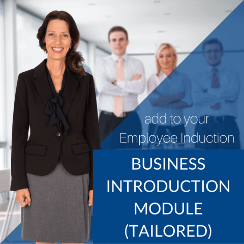 Business Introduction Induction Module TANDI Your Business Introduction Induction Module - tailored customized package