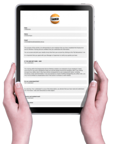 Mobile friendly online forms with TANDI